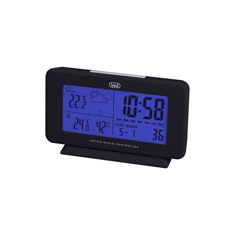 STAZIONE METEO CON SENSORE ESTERNO TREVI ME 3P08 RC NERO