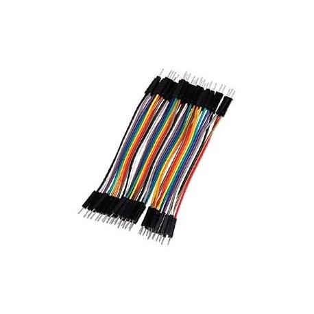 KIT DI CAVETTI 40 POLI MASCHIO/MASCHIO LUNGHEZZA 20 CM