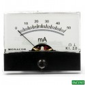 STRUMENTO A BOBINA MOBILE AMPEROMETRO DA 0 A 50 mA