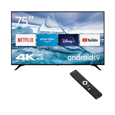 TV LED 75 4K SMART TV-ANDROID DVB-T2/S2