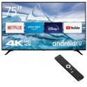 TV LED 75 4K SMART TV-ANDROID DVB-T2/S2