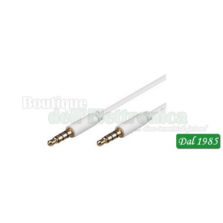 CAVO AUDIO SPINA JACK 3,5MM 4 POLI / SPINA JACK 3,5MM 4 POLI PER CUFFIE CON MICROFONO 1,2M CAVO AUDIO SPINA JACK 3,5MM 4 POLI / SPINA JACK 3,5MM 4 POLI PER CUFFIE CON MICROFONO 1,2M