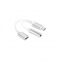 ADATTATORE SPINA TYPE-C / PRESA JACK ST.3.5MM + PRESA TYPE-C