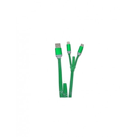 CAVO DI RICARICA USB-SIA IOS CHE ANDROID COLORE VERDE
