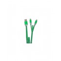 CAVO DI RICARICA USB-SIA IOS CHE ANDROID COLORE VERDE