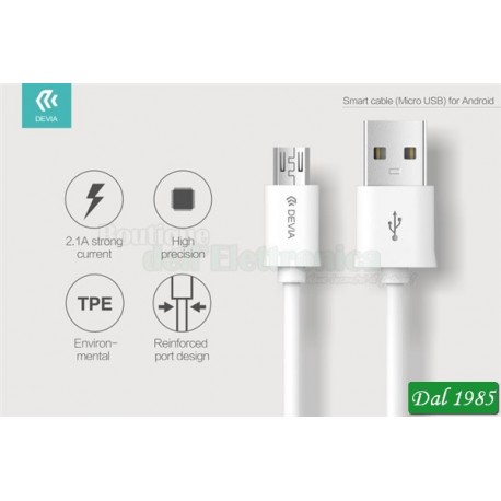 CAVO SMART MICROUSB-USB LUNGHEZZA 1 METRO