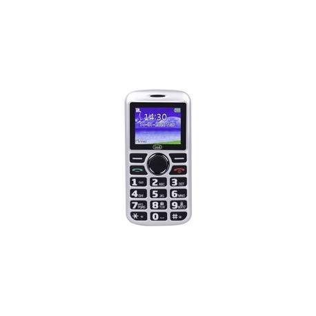 TELEFONO CELLULARE CON GRANDI TASTI FUNZIONE SOS TREVI MAX 10 ARGENTO