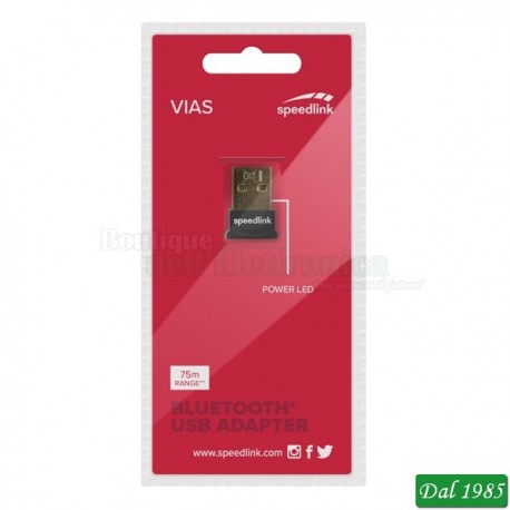 ADATTATORE USB BLUETOOTH VIAS VER.4.0 SPEEDLINK