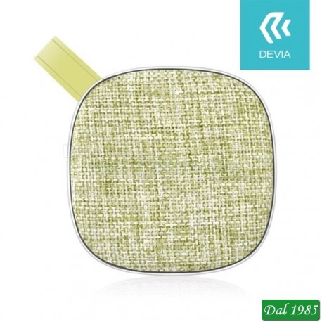 ALTOPARLANTE BLUETOOTH IN TESSUTO SERIE CINYA COLORE VERDE
