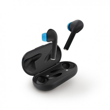 AURICOLARI TWS CON MICROFONO BLUETOOTH NERO-BLU