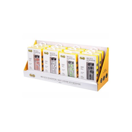 MINI CUFFIA STEREO CON MICROFONO CAVO 1,2 M TREVI HMP 687 M