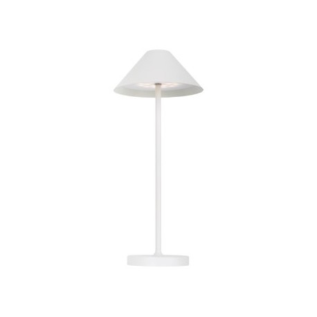 LAMPADA DA TAVOLO IN ALLUMINIO A BATTERIA 3 WATT COLORE BIANCO