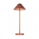 LAMPADA DA TAVOLO IN ALLUMINIO A BATTERIA 3 WATT COLORE RAME