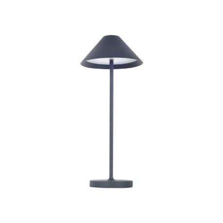 LAMPADA DA TAVOLO IN ALLUMINIO A BATTERIA 3 WATT NERA LIBERTY