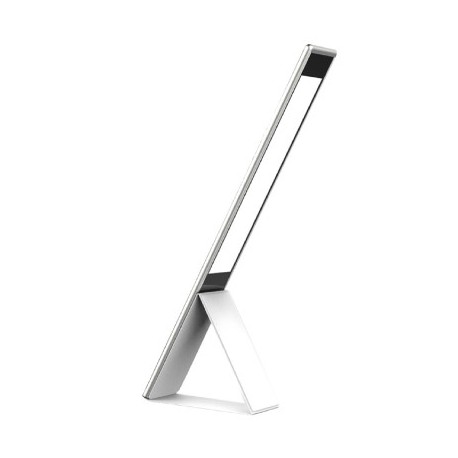 LAMPADA DA TAVOLO IN ALLUMINIO RICHIUDIBILE CON BATTERIA RICARICABILE TIFFANY SILVER