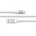 CAVO USB A / USB C RINFORZATO 2 METRI 3 AMPER COLORE BIANCO GARANZIA A VITA