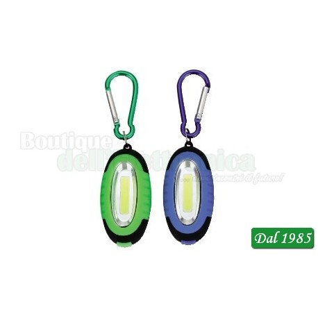 MINI TORCIA LED 1W CON MOSCHETTONE
