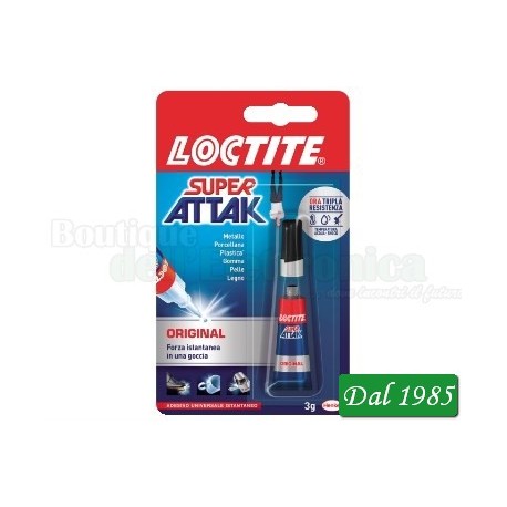 SUPER ATTACK ORIGINAL LOCTITE PLUS 3 GRAMMI