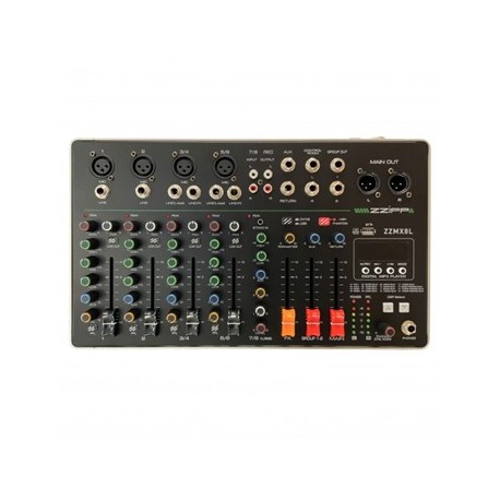 MIXER 8 CANALI CON LETTORE MP3 DSP E BLUETOOTH