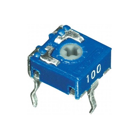 TRIMMER MINI DA 10KOHM A STRATO DI CARBONE ACP 6X6 MONTAGGIO ORIZZONTALE REGOLAZIONE VERTICALE