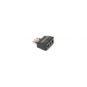 ADATTATORE RETE SPINA 16A/PRESA 10-16A NERO IMQ