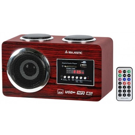 RADIO AH-173USB/SD AM/FM PORTATILE IN LEGNO