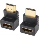 ADATTATORE HDMI SPINA / PRESA 90° 4K