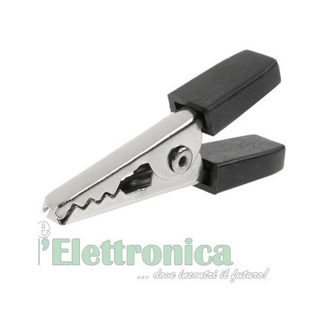 PINZA A COCCODRILLO MANICI ISOLATI NERE