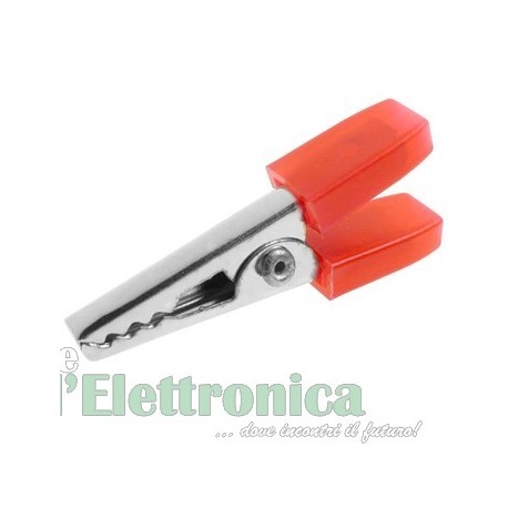 PINZA A COCCODRILLO MANICI ISOLATI ROSSI