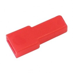 COPRIFASTON FEMMINA PER PRESA PASSO 6,35MM COLORE ROSSO