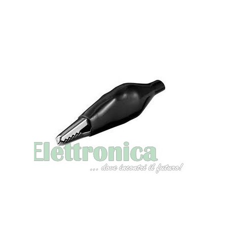 PINZA A COCCODRILLO PICCOLA NERO