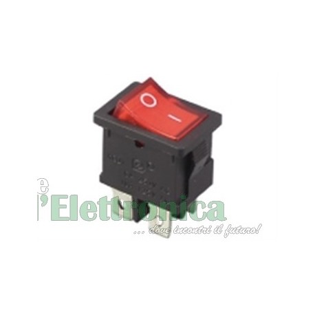 INTERRUTTORE BIPOLARE A BILANCIERE LUMINOSO