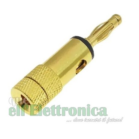 SPINA BANANA DIAMETRO 4MM DORATA NERA