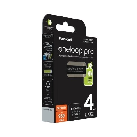 BATTERIA NIMH AAA BLACK ENELOOP BLISTER 4 PEZZI