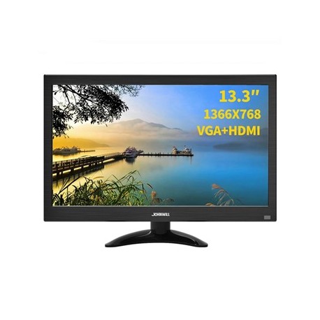 MONITOR DA 13,3\'\' USB-HDMI-VGA-BNC-AV A COLORI 12 VOLT