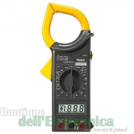 PINZA AMPEROMETRICA CON DISPLAY 3 1/2 DIGIT CAT III 600V