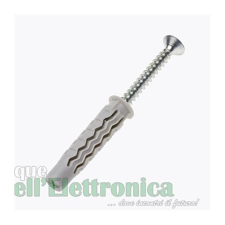TASSELLI MULTIUSO 6x30mm A 6 ALETTE SETTORI CON VITI TSP ZINCATE CONF 10 PEZZI