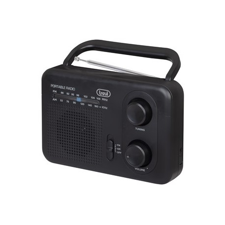 RADIO PORTATILE 2 BANDE AM FM TREVI RA 7F64 NERO