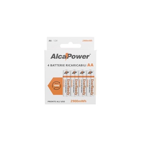 BATTERIE RICARICABILI NI-MH AA DA 2900mA PRONTE ALL\'USO