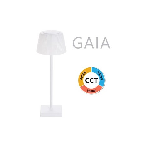 LAMPADA LED DA TAVOLO CCT DIMMERABILE COLORE BIANCO GAIA