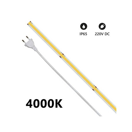 STRISCIA LEDCOB IP65 20m 4000K 220 VOLT 15W/m 1300lm/m