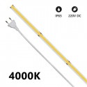 STRISCIA LEDCOB IP65 20m 4000K 220 VOLT 15W/m 1300lm/m