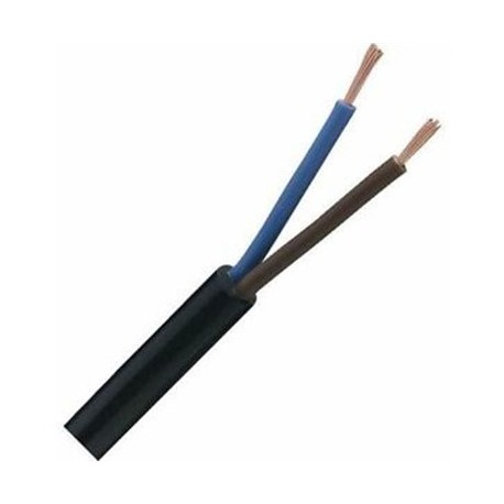 CAVO ELETTRICO BIPOLARE 2X0,75 mm COLORE NERO MATASSA DA 100 METRI