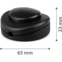 INTERRUTTORE TERMOPLASTICO 230 VOLT COLORE NERO