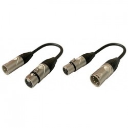 2 CAVI RACCORDO XLR3 FEMMINA-XLR5 MASCHI