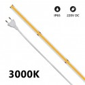 STRISCIA LEDCOB IP65 20 METRI 3000K 220V 14W/m 1200lm/m