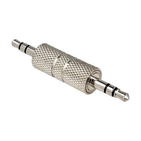 ADATTATORE DA SPINA 3,5MM STEREO A SPINA 3,5MM STEREO METALLICO