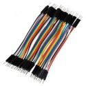 KIT DI CAVETTI 40 POLI MASCHIO-MASCHIO - 30 CENTIMETRI