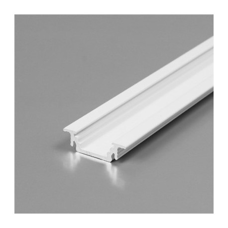 PROFILO IN ALLUMINIO 2 METRI DA INCASSO VERNICIATO BIANCO