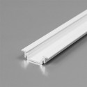 PROFILO IN ALLUMINIO 2 METRI DA INCASSO VERNICIATO BIANCO